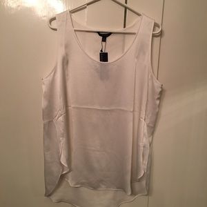 Satiny sleeveless shell
